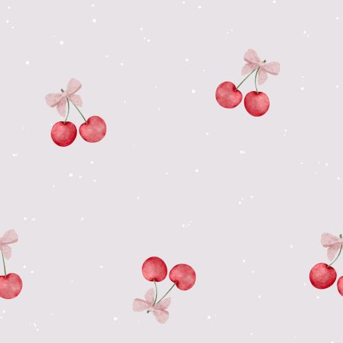 Sweet Cherries flieder - Bio Jersey / Bio French Terry - Vorbestellung!!!